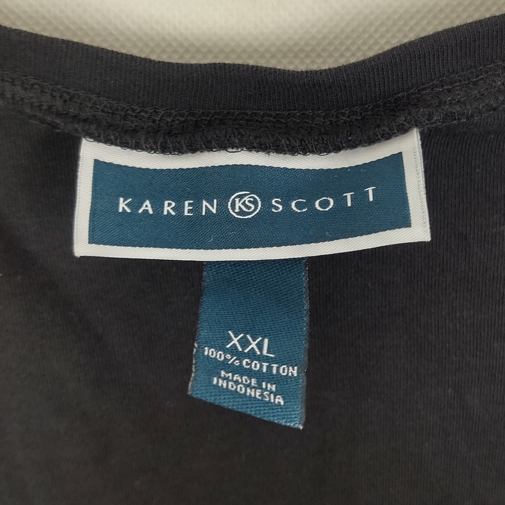 Bundle Lot of 2 Karen Scott Tank Tops Womens XXL Casual Curvy Plus Size Gorpcore - Picture 5 of 6